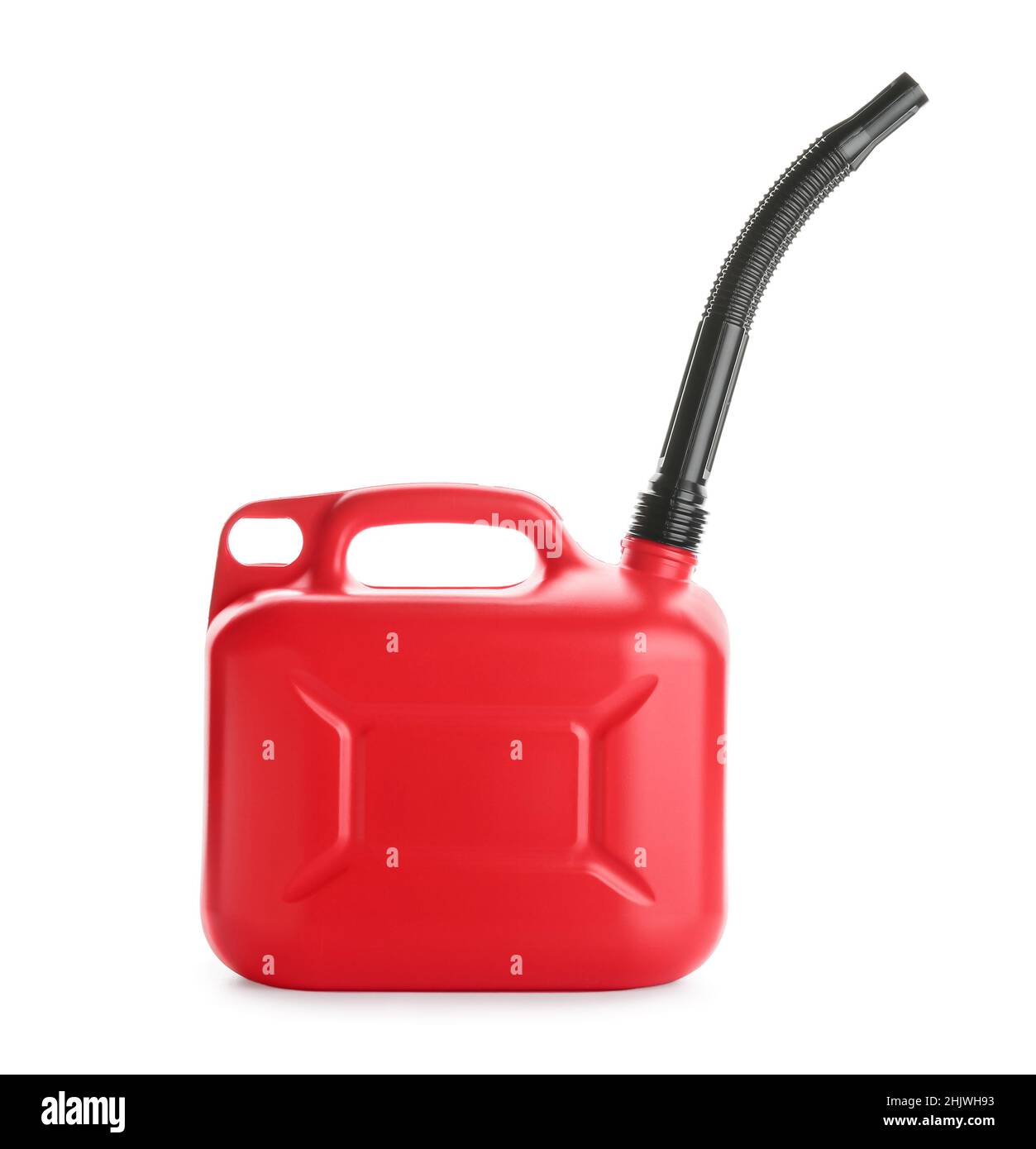 Plastic canister with rubber nozzle on white background Stock Photo Alamy