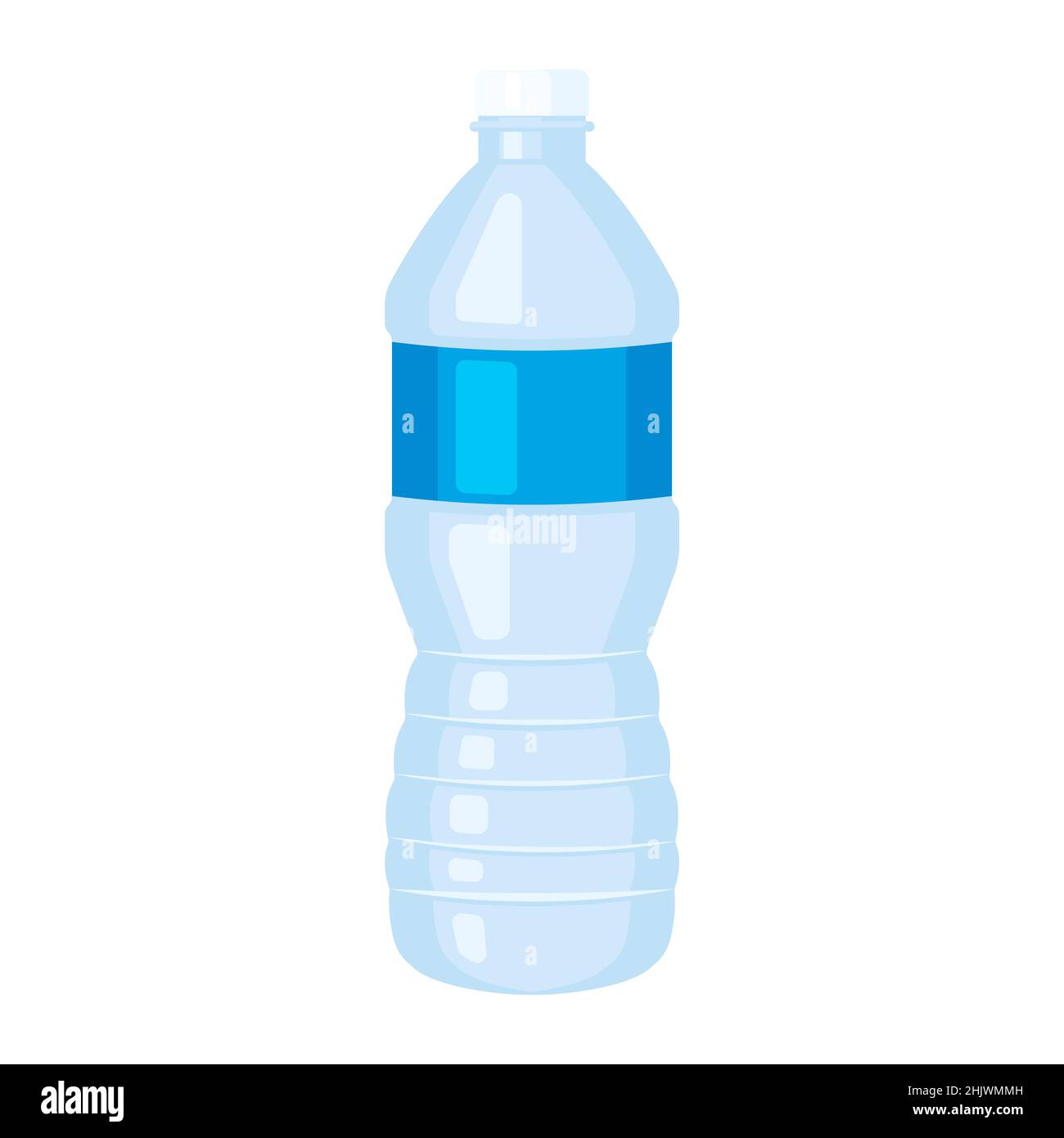 water plastic bottle Cartoon vector illustration isolated object Stock
