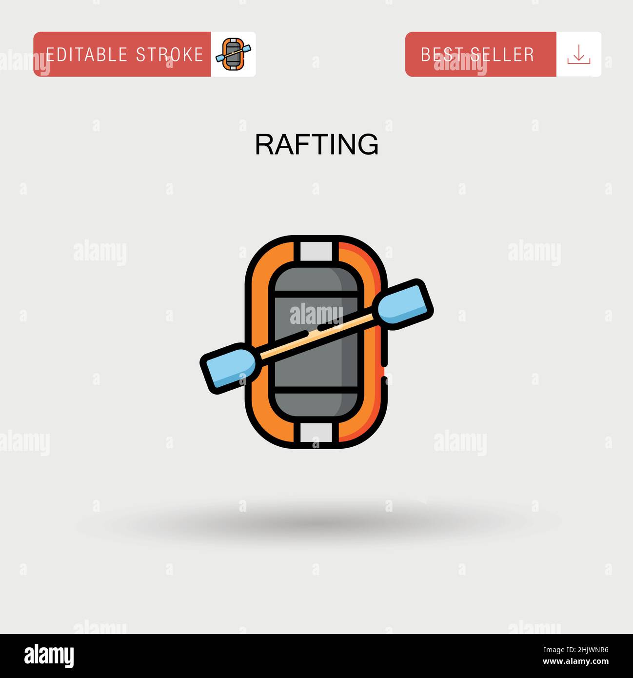Rafting Simple vector icon Stock Vector Image & Art - Alamy