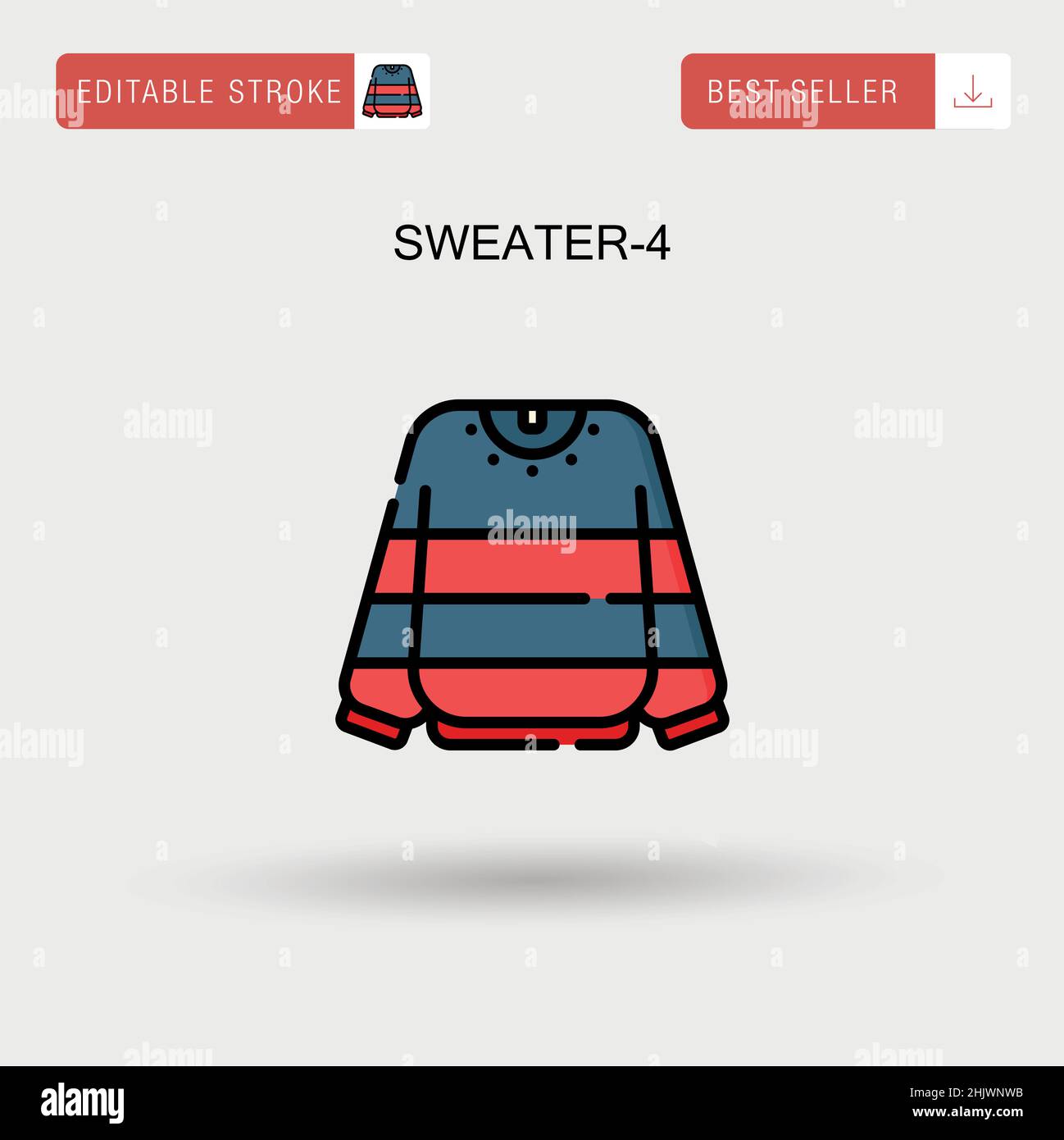 Sweater-4 Simple vector icon Stock Vector Image & Art - Alamy
