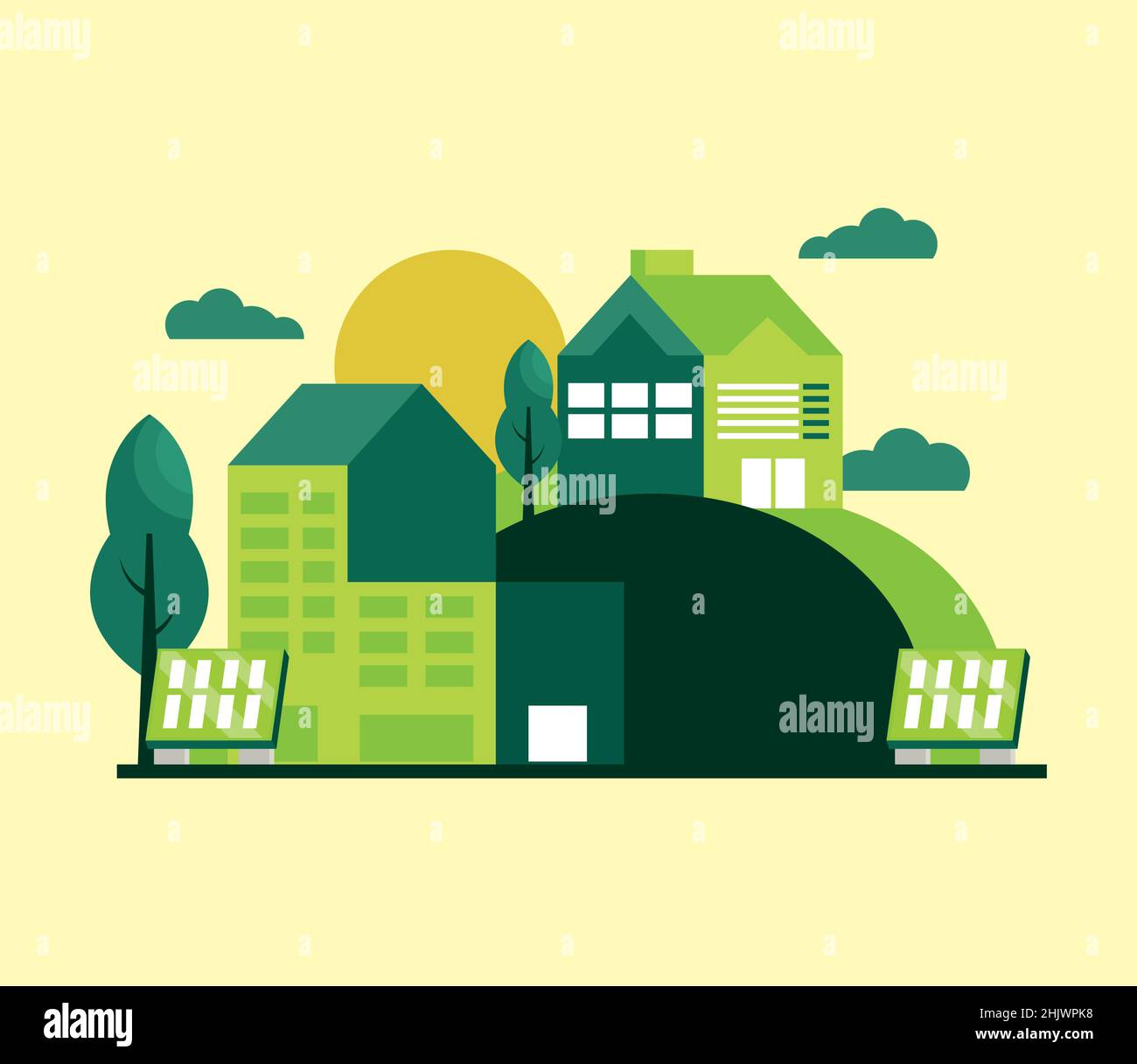 green city energy Stock Vector Image & Art - Alamy