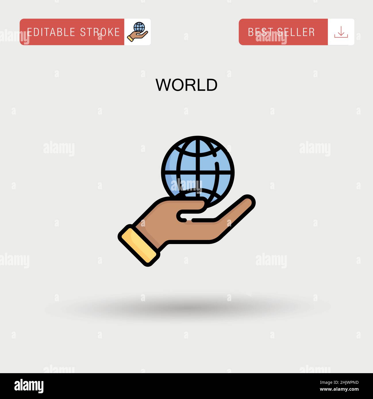 World Simple vector icon Stock Vector Image & Art - Alamy
