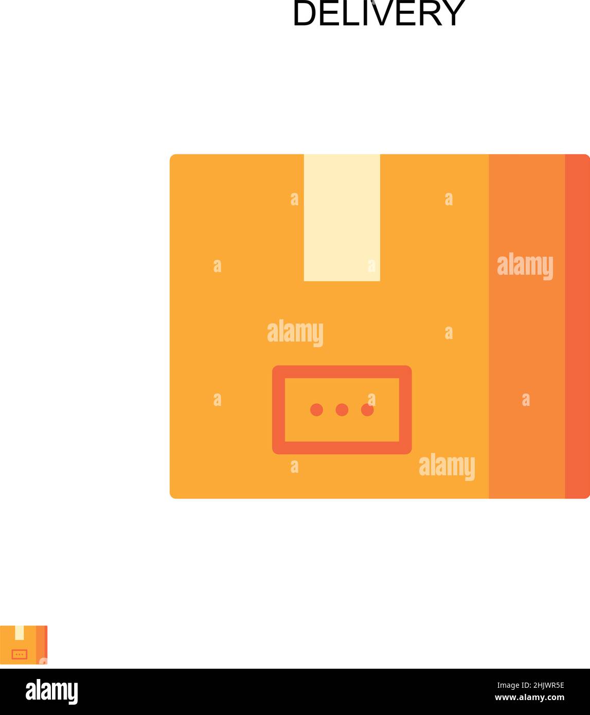 Delivery Simple vector icon. Illustration symbol design template for ...