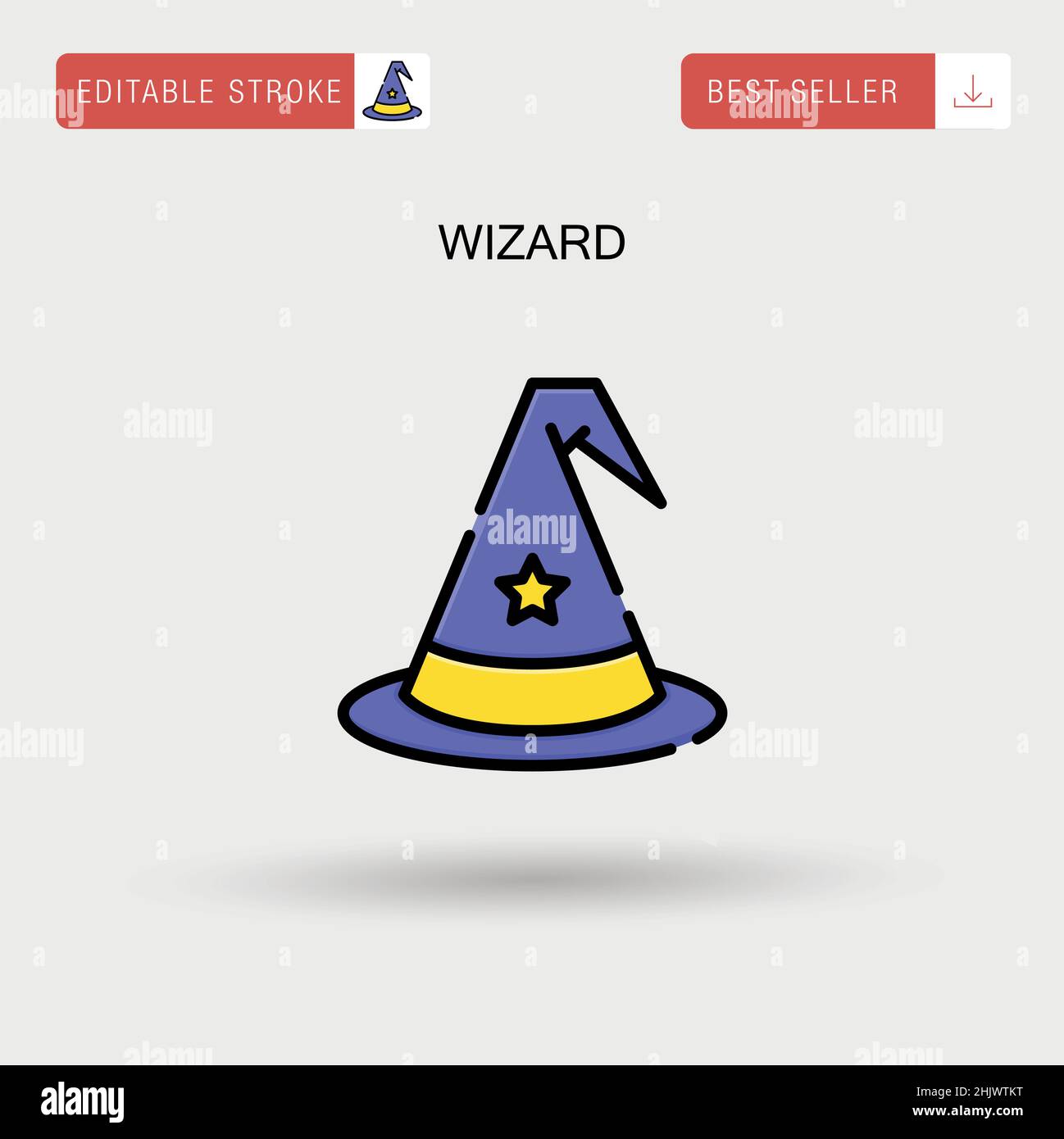 Wizard Simple vector icon Stock Vector Image & Art - Alamy