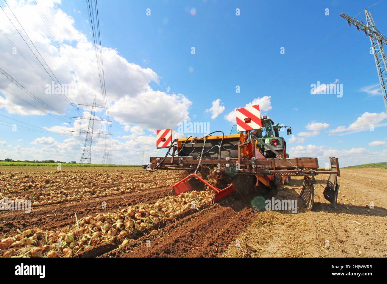 Onion harvester for tractor hi-res stock photography and images - Alamy
