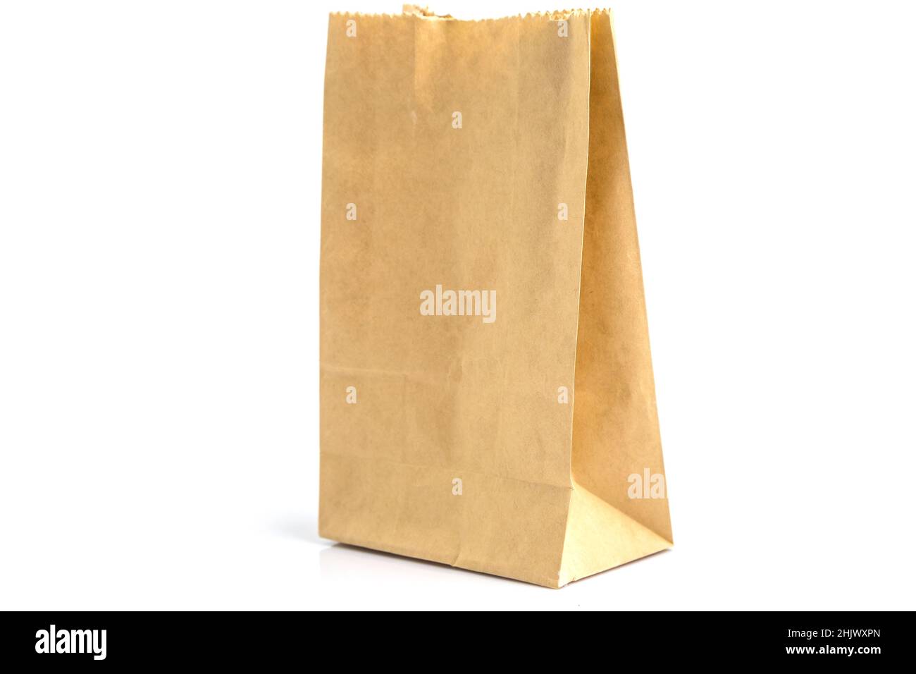 recycle brown paper bag isolated on white background Stock Photo Alamy