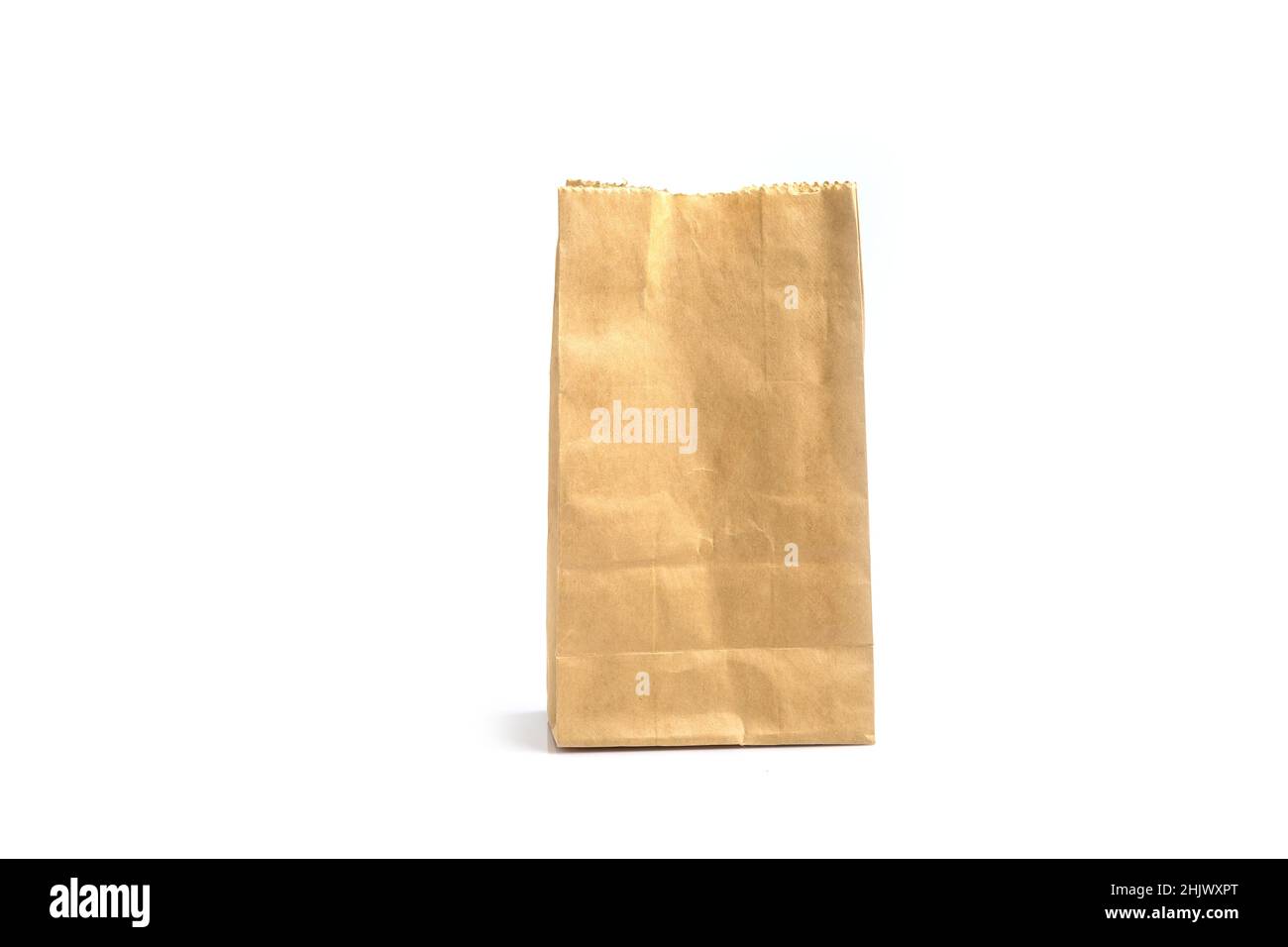 recycle brown paper bag isolated on white background Stock Photo Alamy