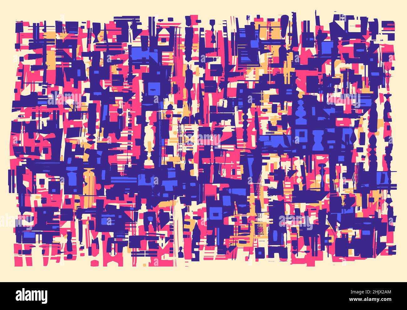 Hand Drawn Abstract Background. Vector Illustration Stock Vector Image ...