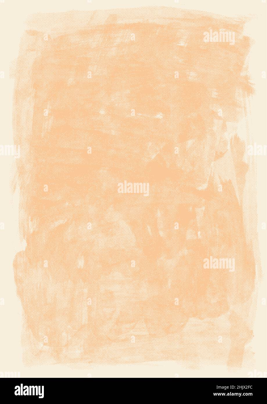 Grunge Halftone Texture. Abstract Ink Background. Vector Illustration. Stock Vector