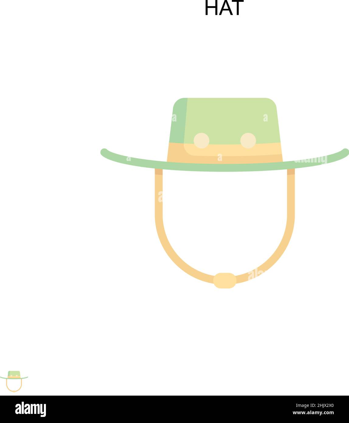Hat Simple vector icon. Illustration symbol design template for web ...