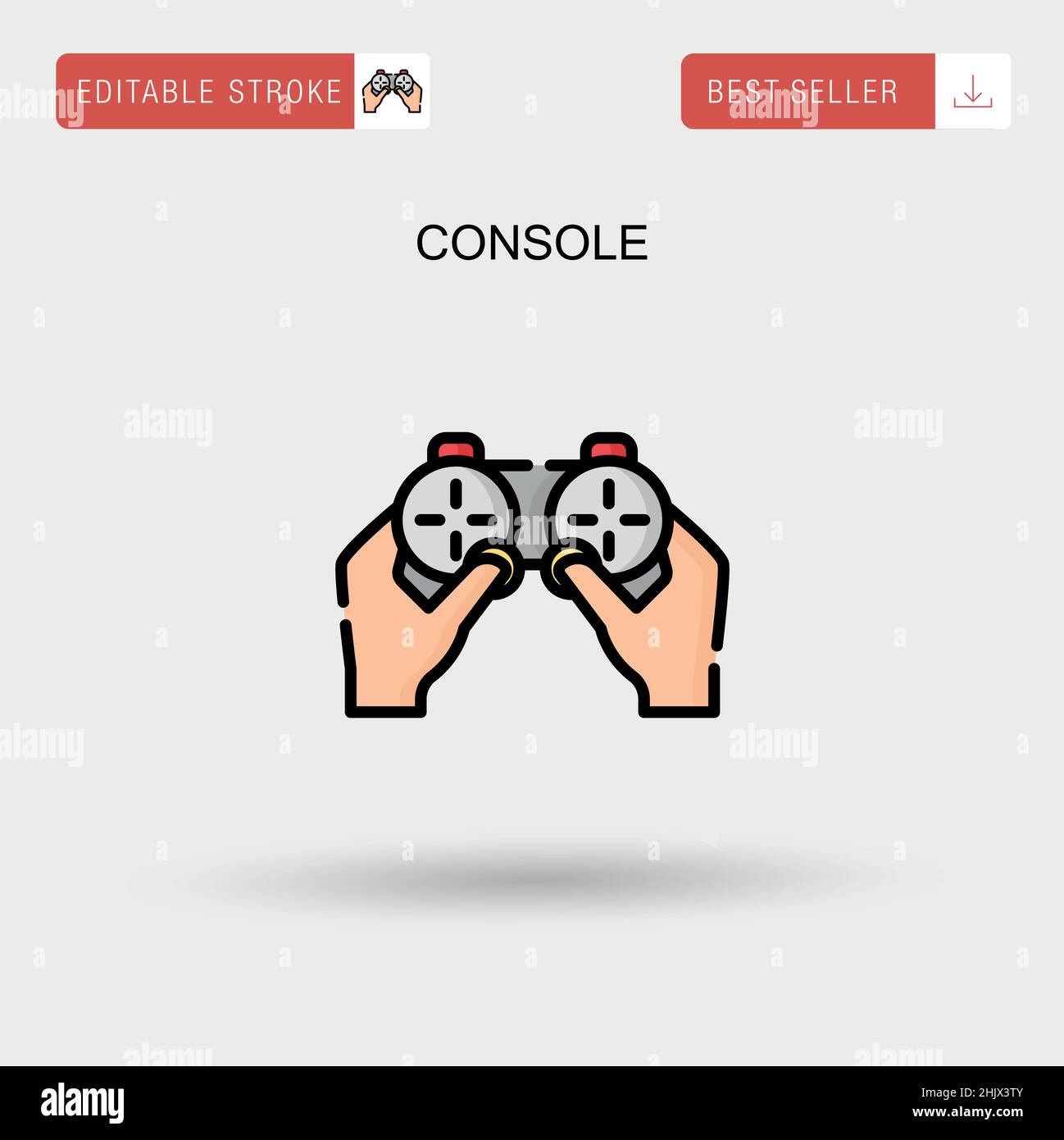 Console Simple vector icon Stock Vector Image & Art - Alamy