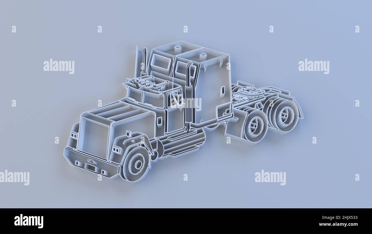 Abstract representation of a vehicle on the paper Stock Photo - Alamy
