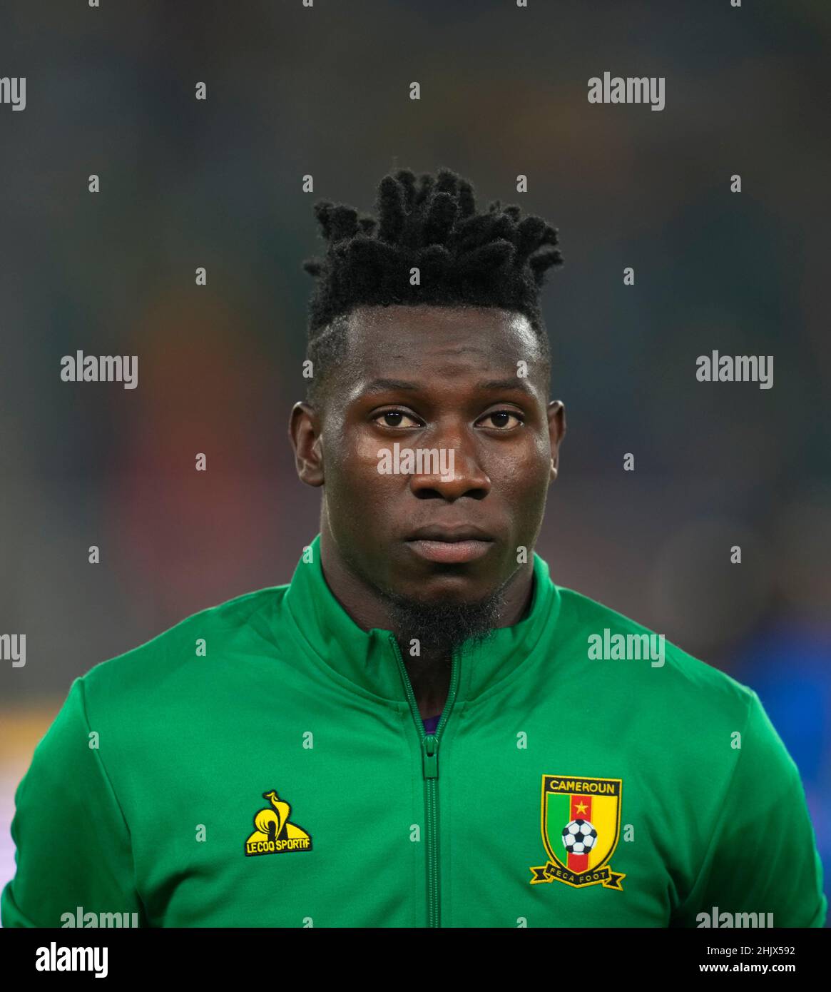 Yaounde, Cameroon, January, 24, 2022: André Onana of Cameroon during Cameroun versus Comoros - Africa Cup of Nations at Olembe stadium. Kim Price/CSM. Stock Photo