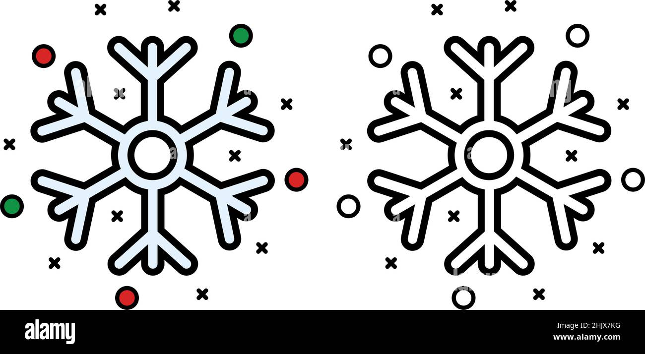 Snowflake icon on white background, vector illustration Stock Vector ...