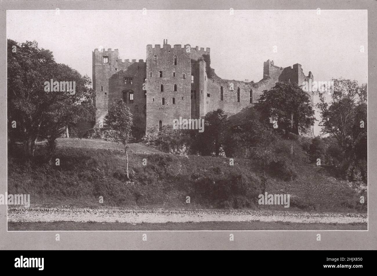 Ludlow Castle . Shropshire (1923) Stock Photo