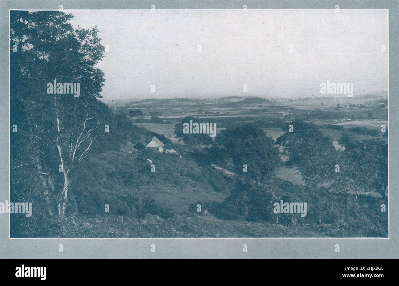 Field of Bannockburn from Wines' Hill. Stirlingshire (1923) Stock Photo