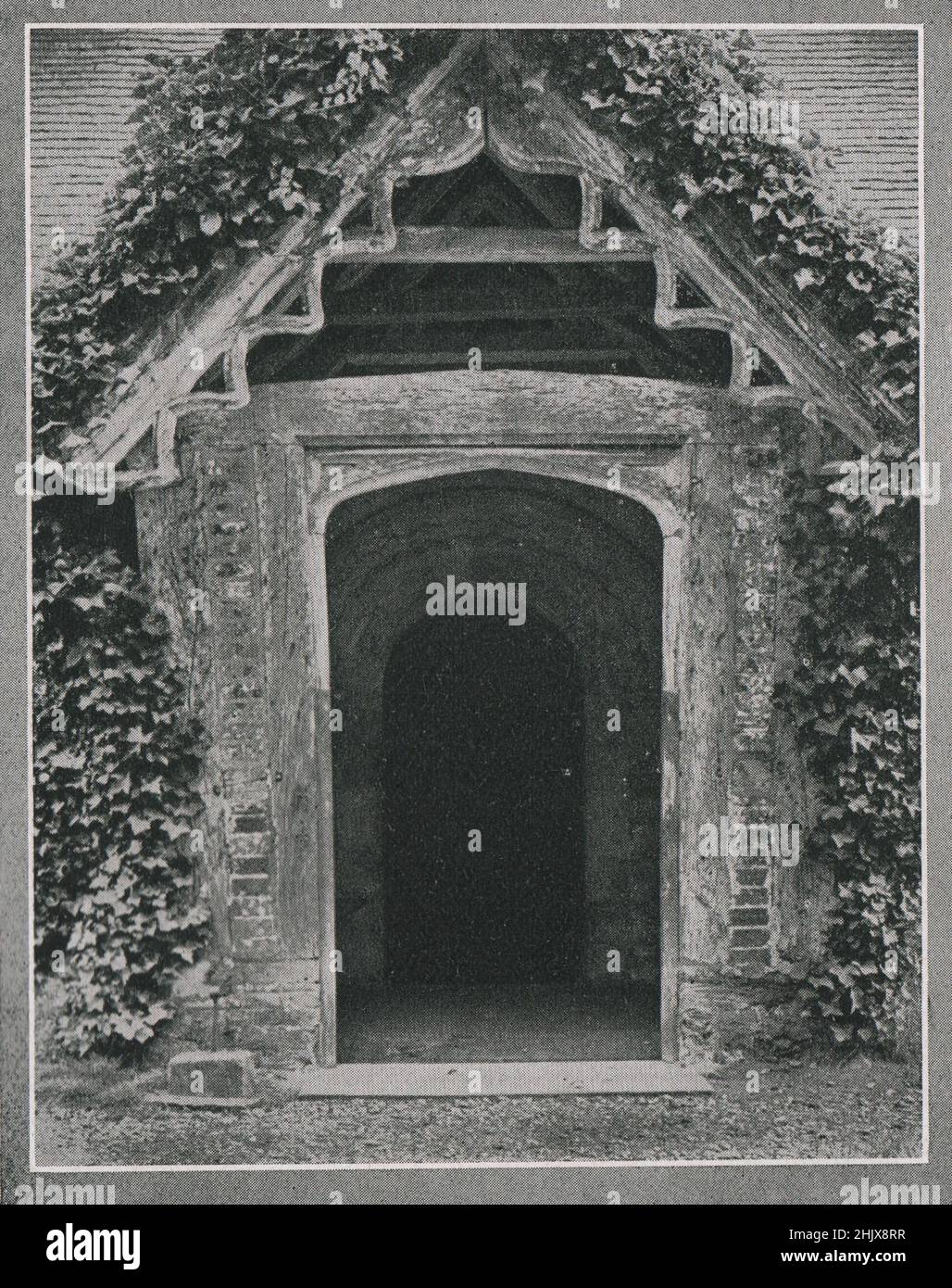 Pyrford Church Porch . Surrey (1923 Stock Photo Alamy