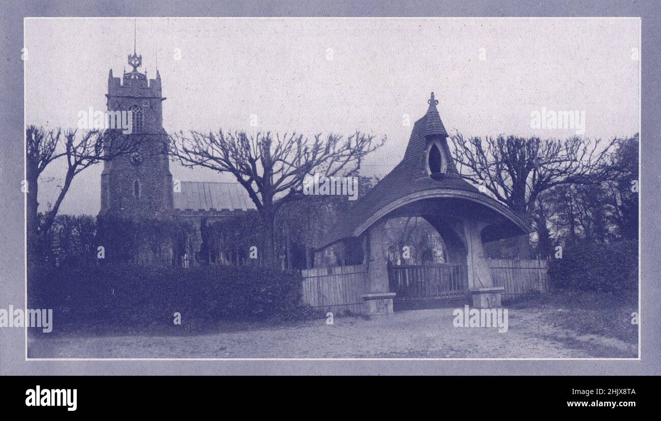 Kelsale Church . Suffolk (1923) Stock Photo