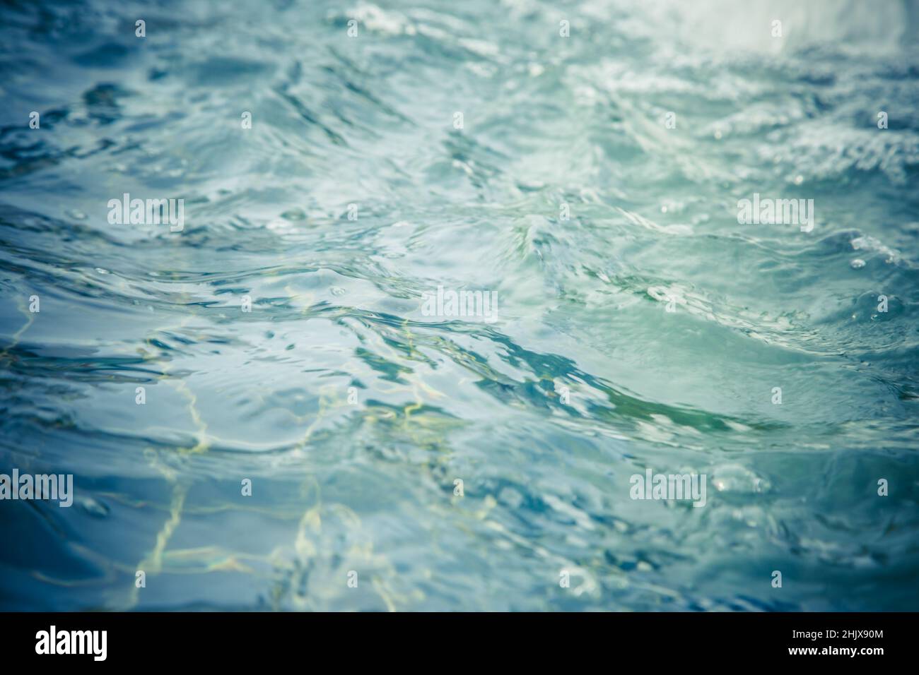 Blue water wave background Stock Photo - Alamy