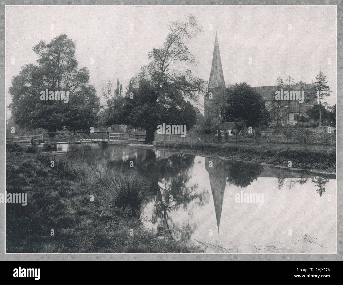 St. Mary's Church, Horsham. Sussex (1923) Stock Photo