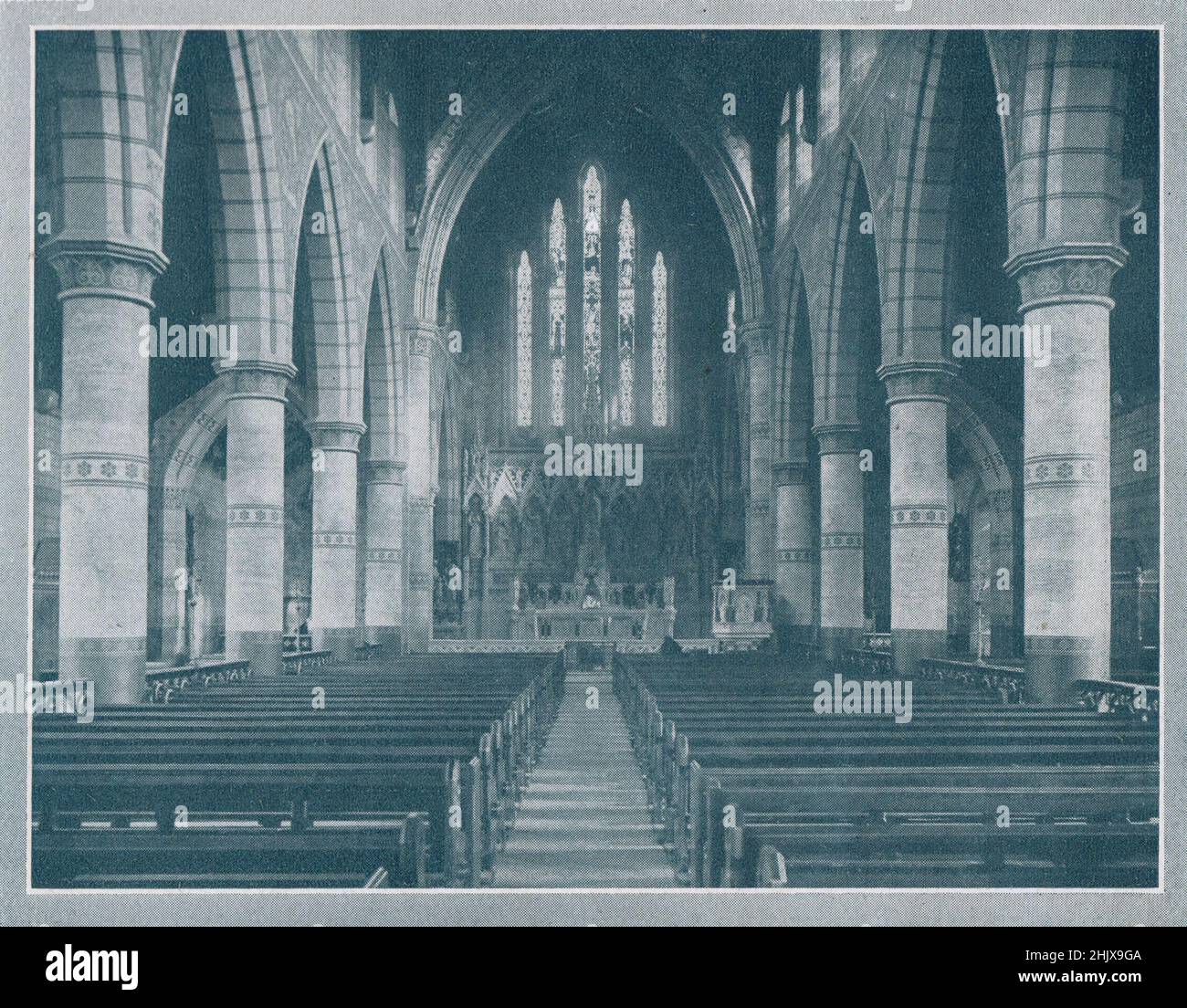 Interior, Roman Catholic Church, Tipperary. County Tipperary (1923) Stock Photo