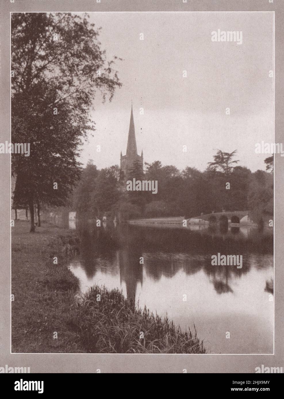 Holy Trinity Church, Stratford . Warwickshire (1923) Stock Photo