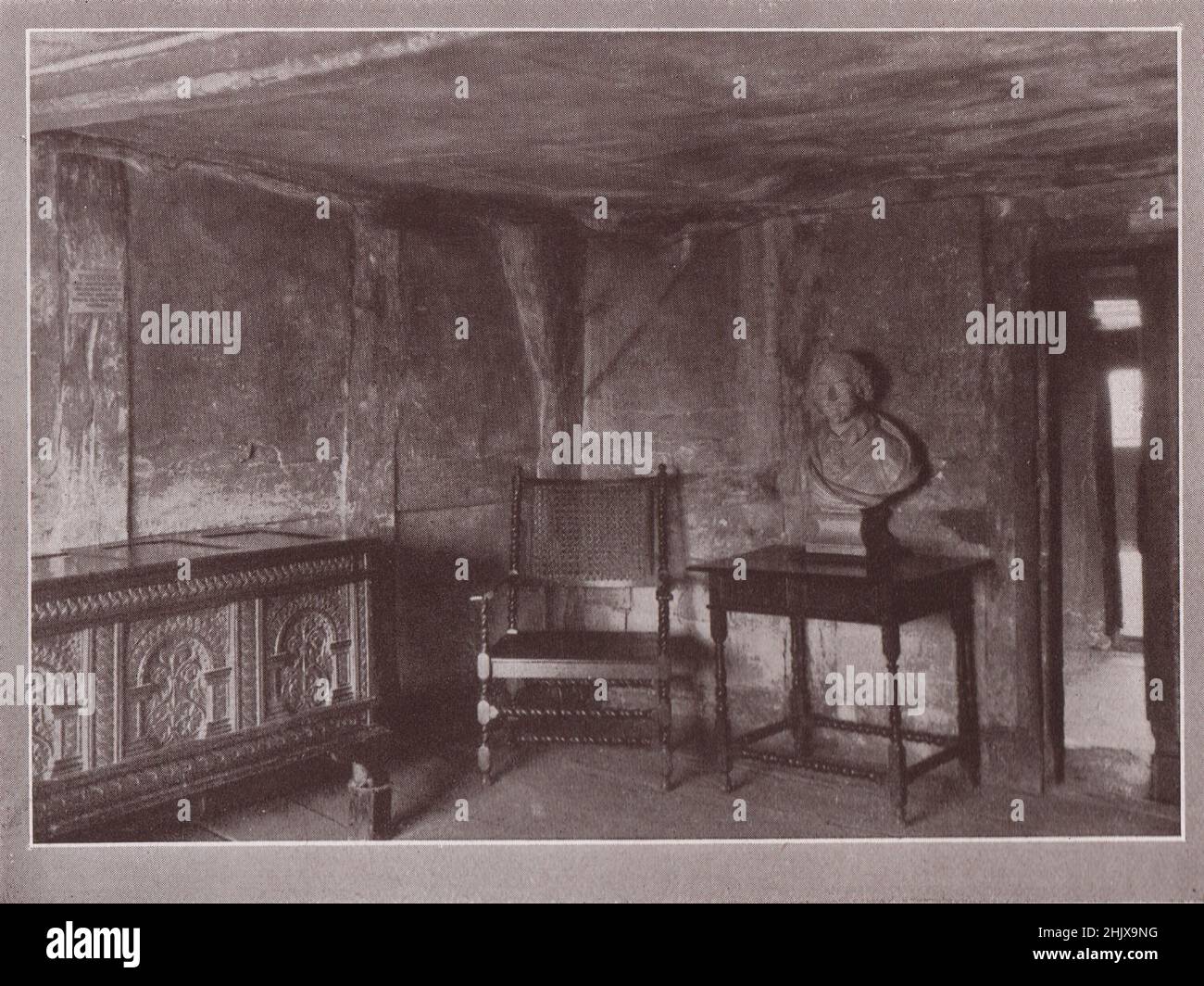 Interior, Shakespeare's House . Warwickshire (1923 Stock Photo Alamy