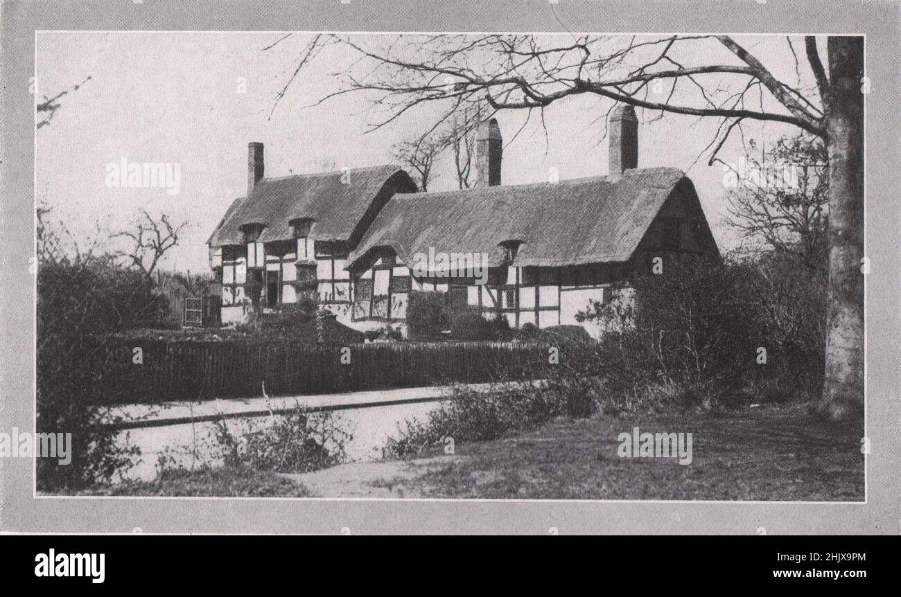Anne Hathaway's Cottage, Shottery. Warwickshire (1923 Stock Photo Alamy
