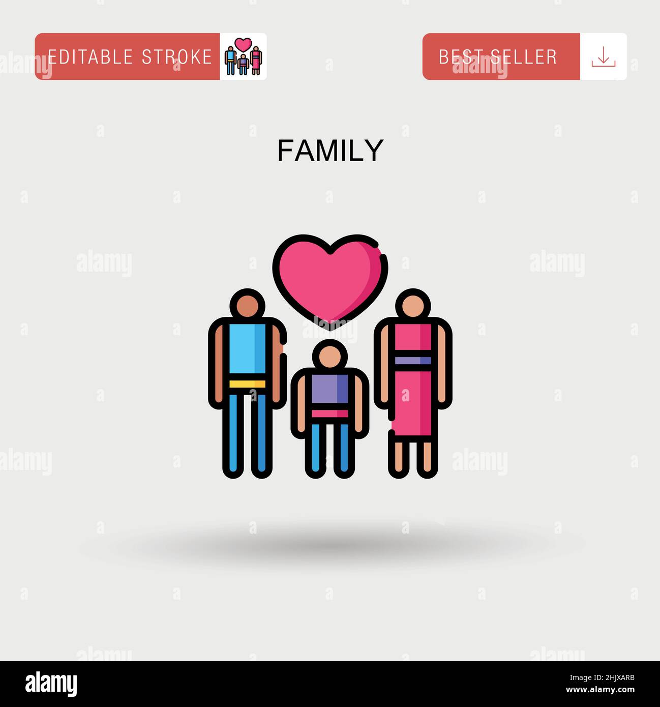 Family Simple vector icon Stock Vector Image & Art - Alamy