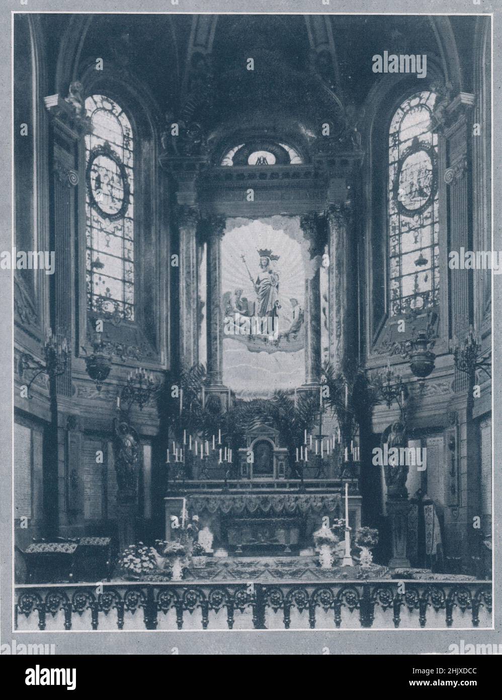High Altar, Boulogne Cathedral. Pas-de-Calais. France (1925) Stock Photo
