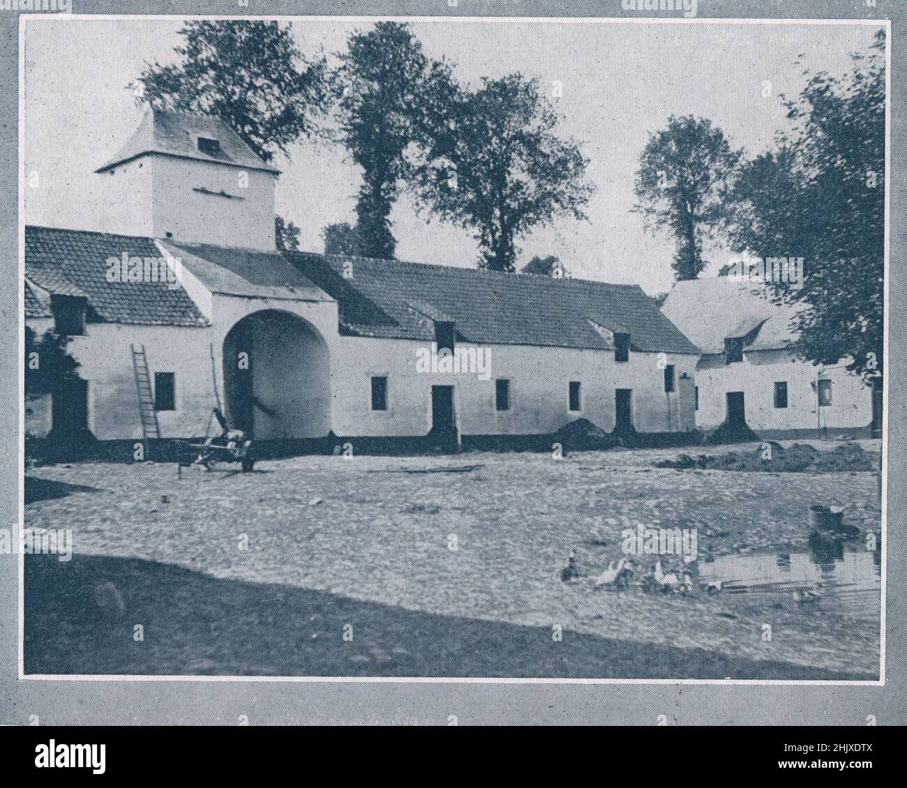 Farm of St. Jean, near Waterloo. Belgium (1925) Stock Photo