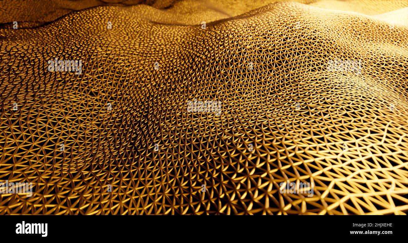 3d gold abstract geometric background Stock Photo - Alamy