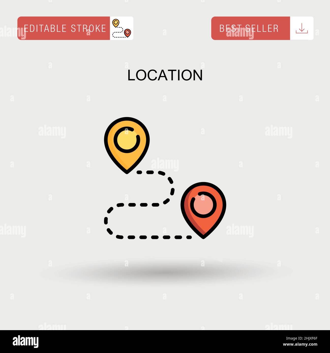 Location Simple vector icon Stock Vector Image & Art - Alamy
