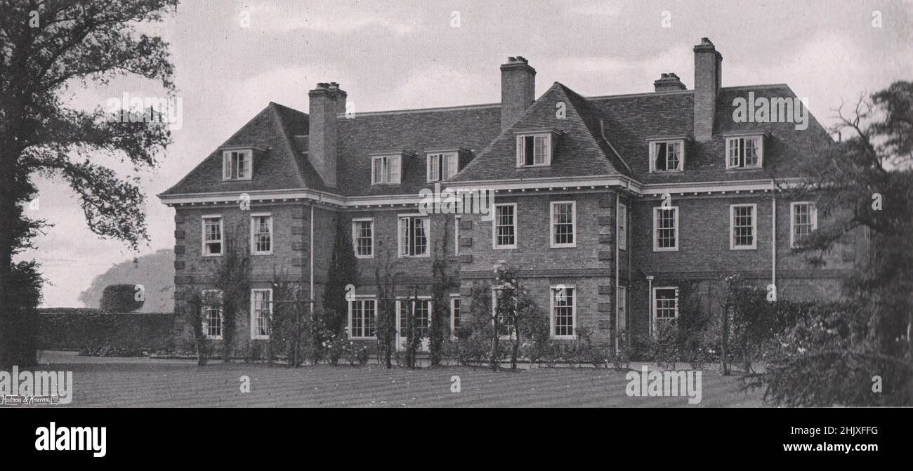 The garden front. Hertfordshire. Bengeo House, Hertford. Designed by