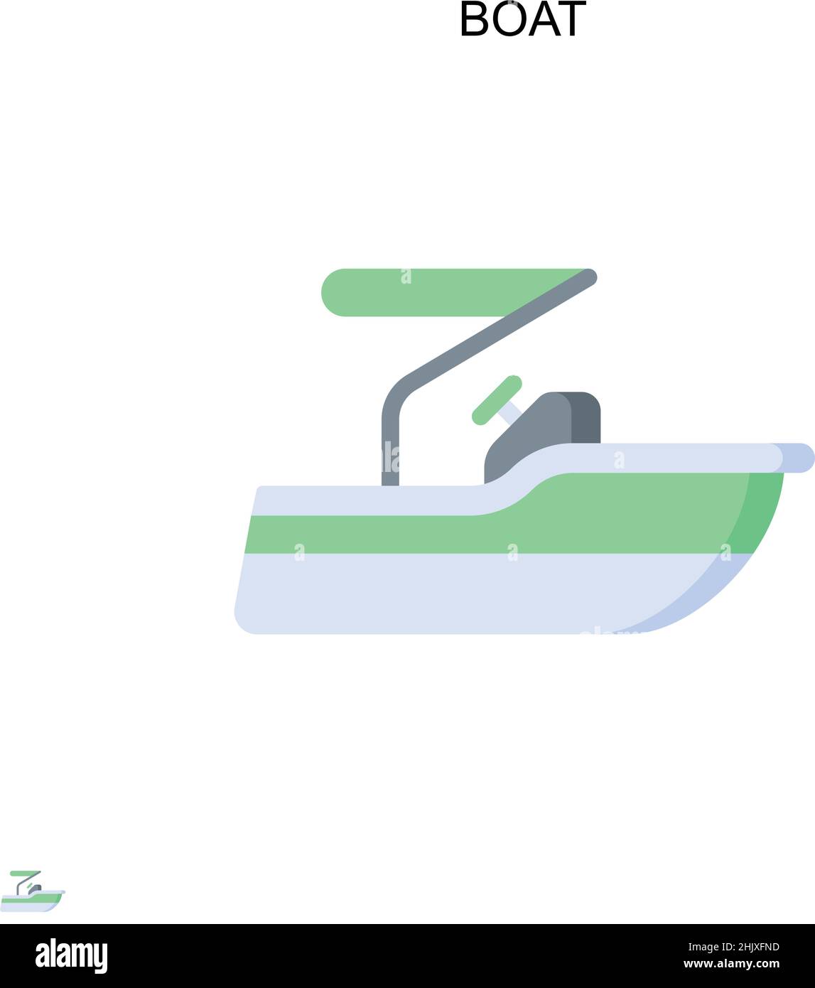 Boat Simple vector icon. Illustration symbol design template for web ...