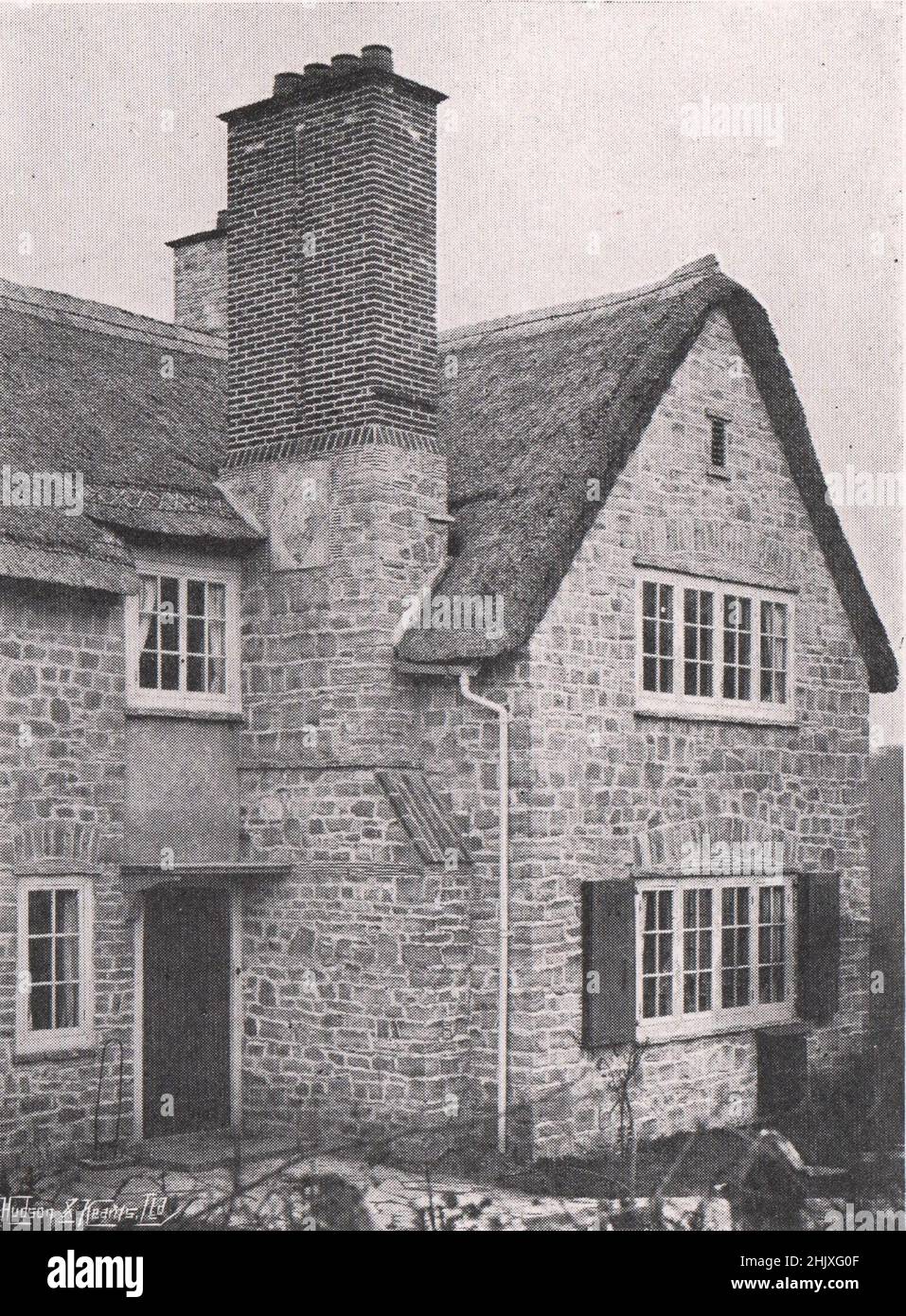 The entrance. Wales. The Thatched Cottage, Llanwern. Designed by Mr