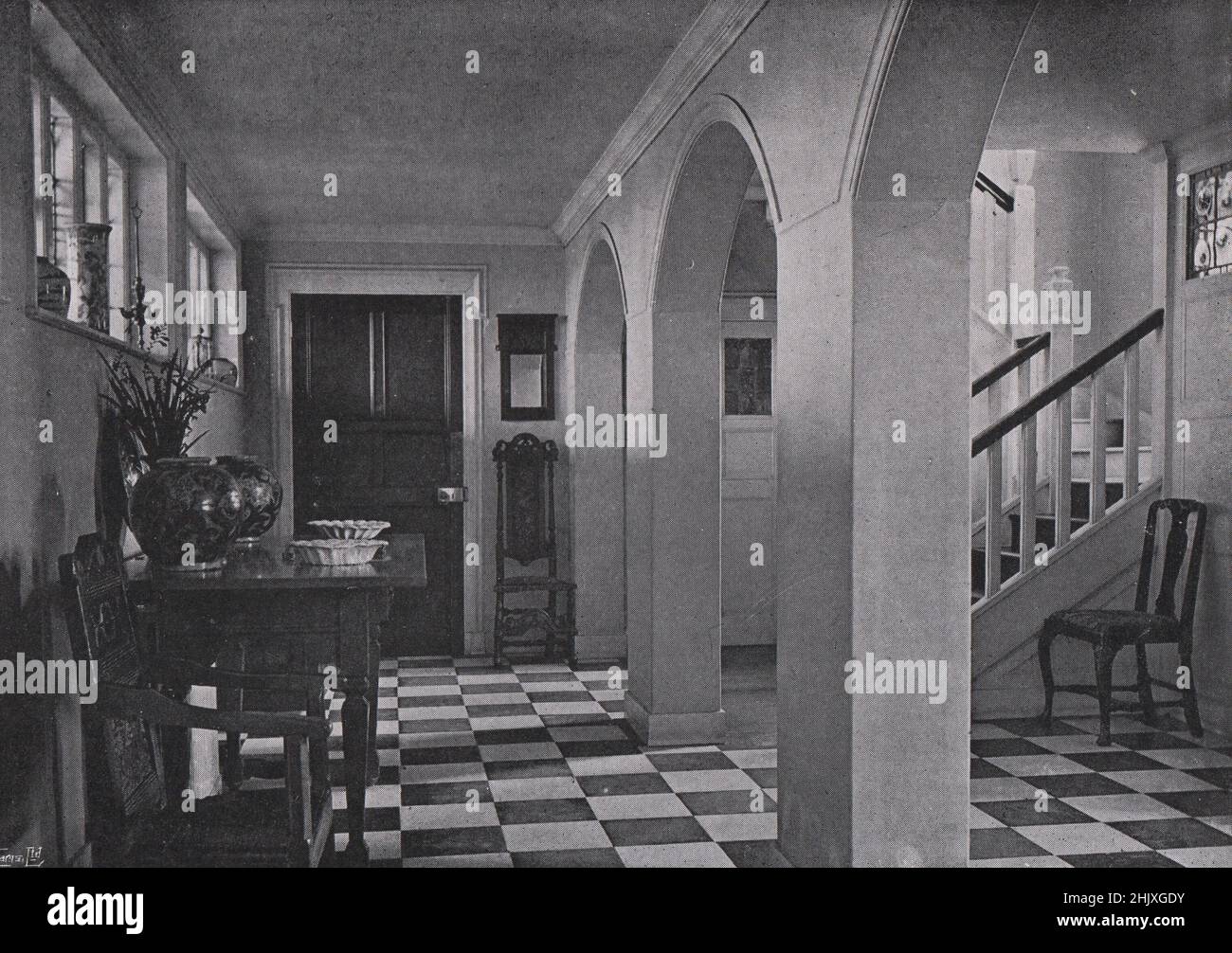 The Entrance The Hall. Oxfordshire. Breach House, Cholsey. Designed