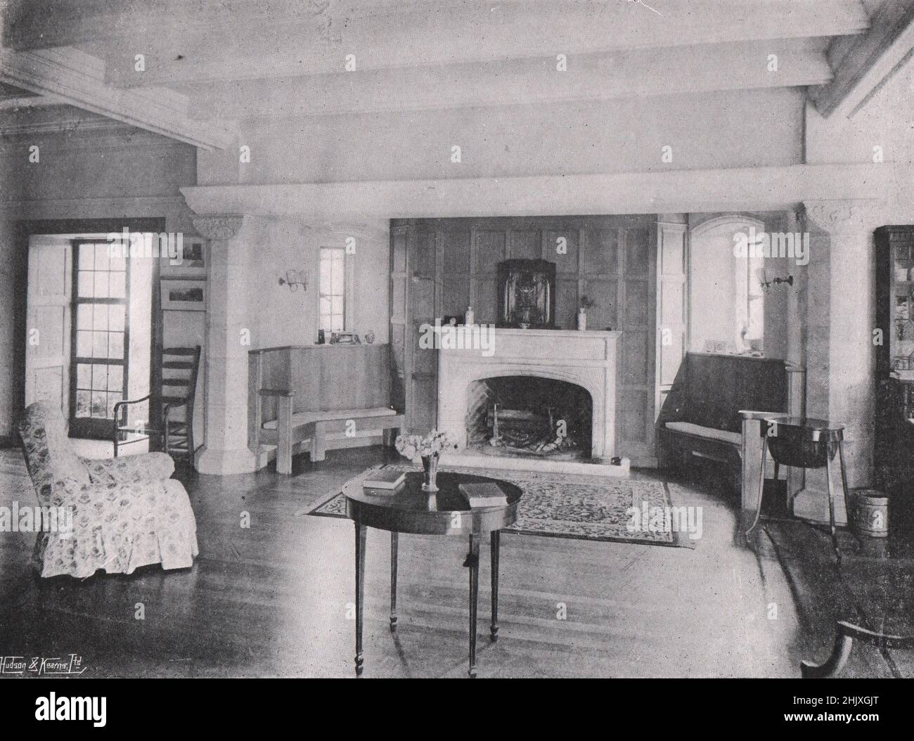 Drawing-room. Martin's Bury, Sussex. - And its Gradual Enlargement by Mr. Charles Spooner (1922) Stock Photo