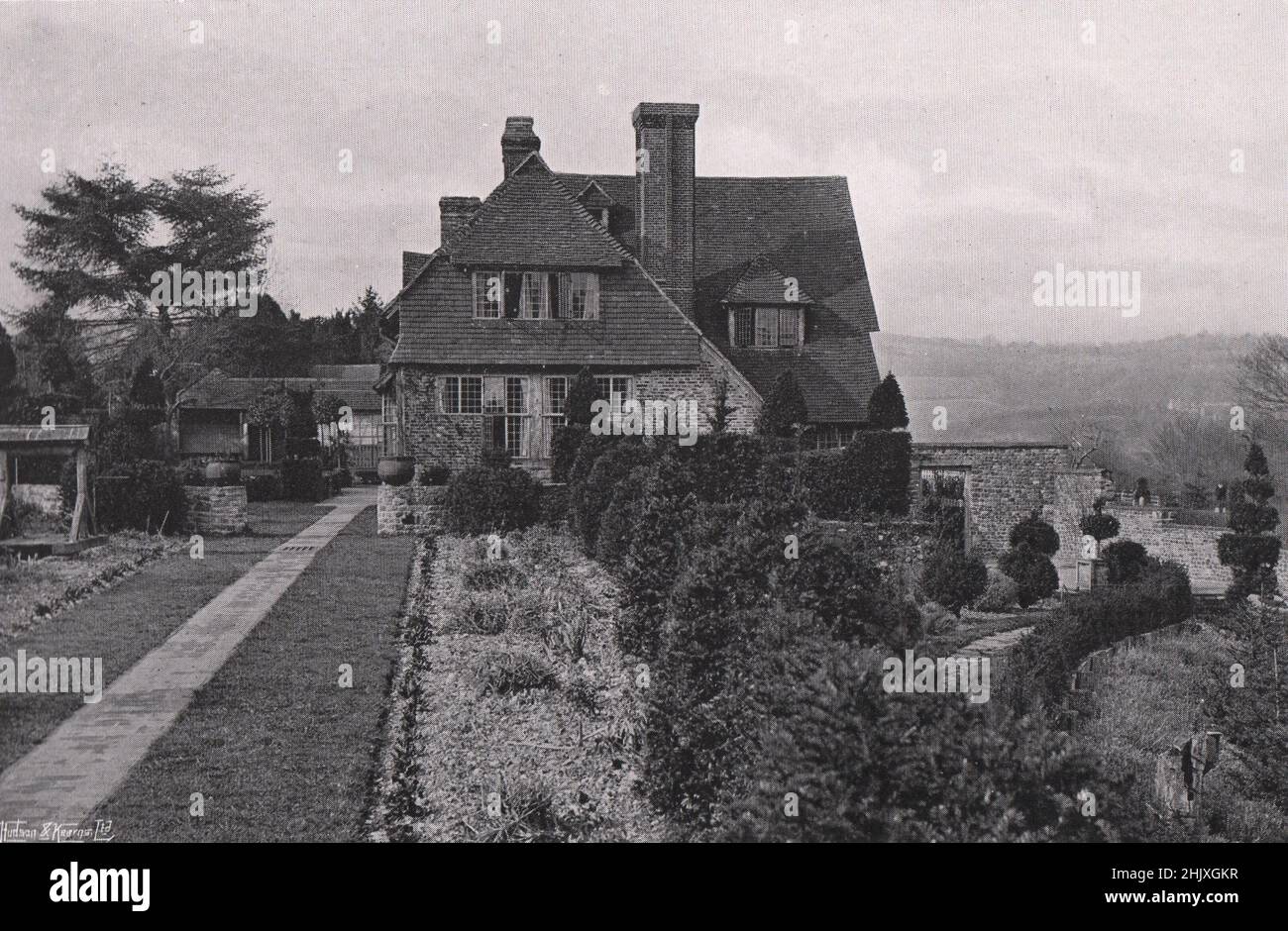 The house and its site. Hampshire. The Church, Steep. - And its reparation by Mr. W. F. Unsworth (1922) Stock Photo