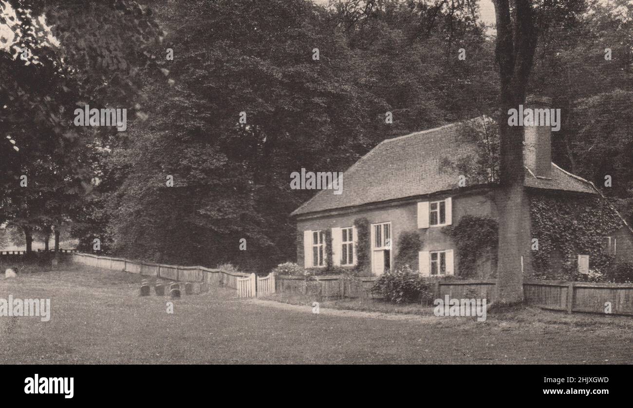 The Friends' Meeting House, Jordans, and Penn's Grave. Buckinghamshire (1932) Stock Photo