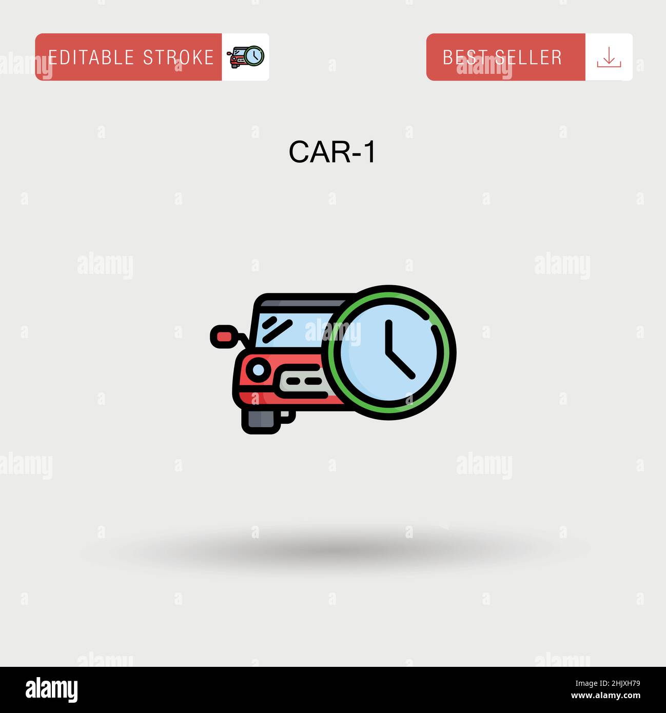 Car-1 Simple vector icon Stock Vector Image & Art - Alamy