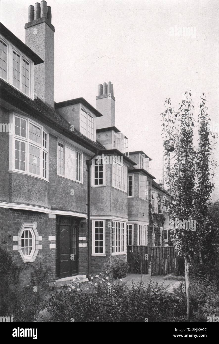 Semidetached houses, Chaucer road, Cambridge Detail of Entrance