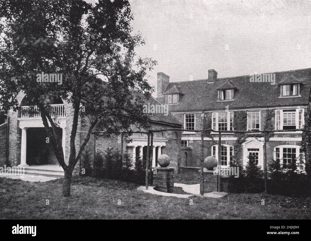 Morton House, Hatfield South front after Restoration. Hertfordshire