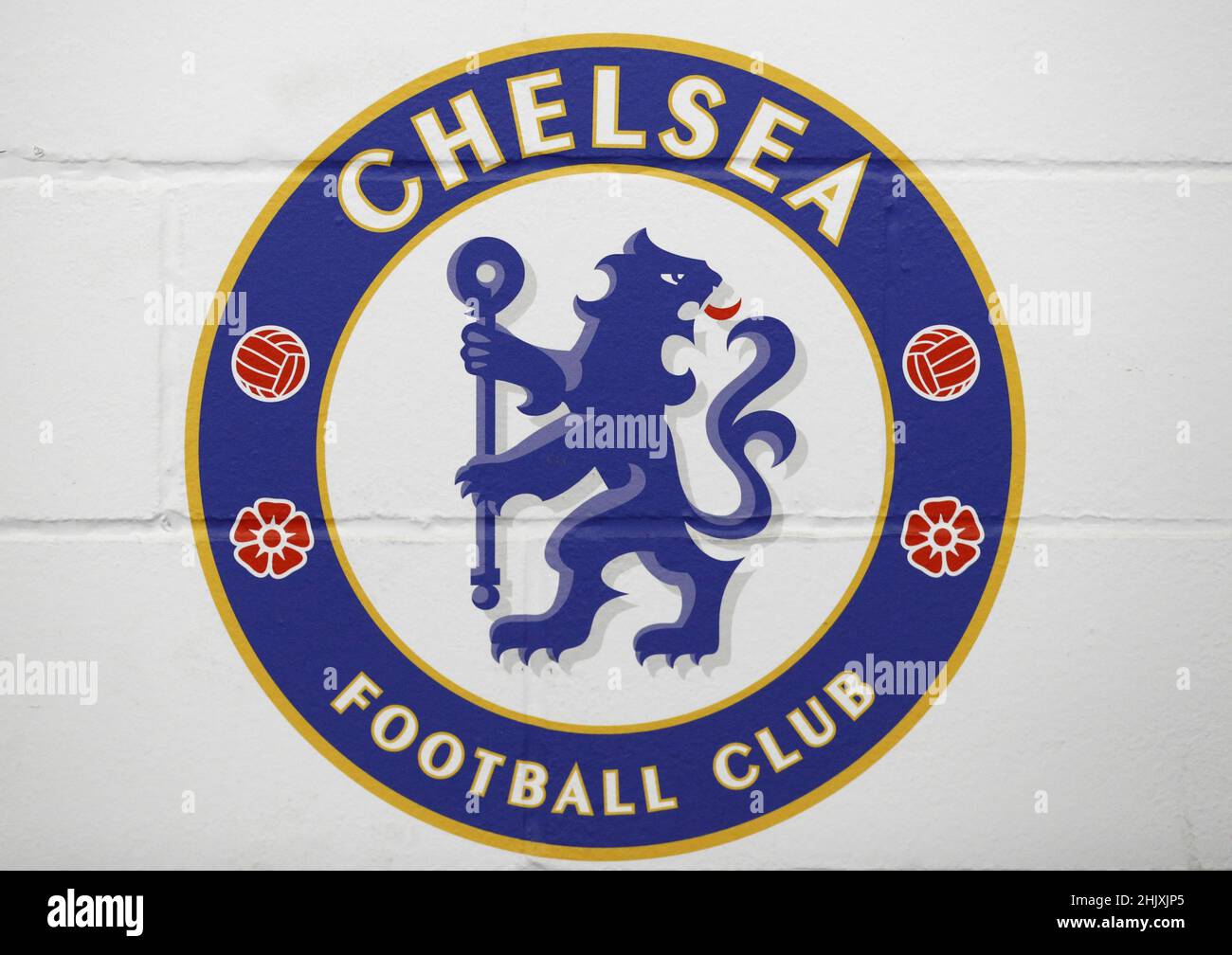 File photo dated 15-02-2021 of A Chelsea badge mural