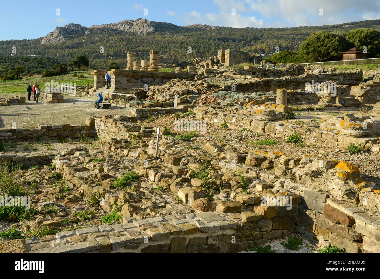 View at roman town of Baelo Claudia at Bolonia on Spain Stock Photo