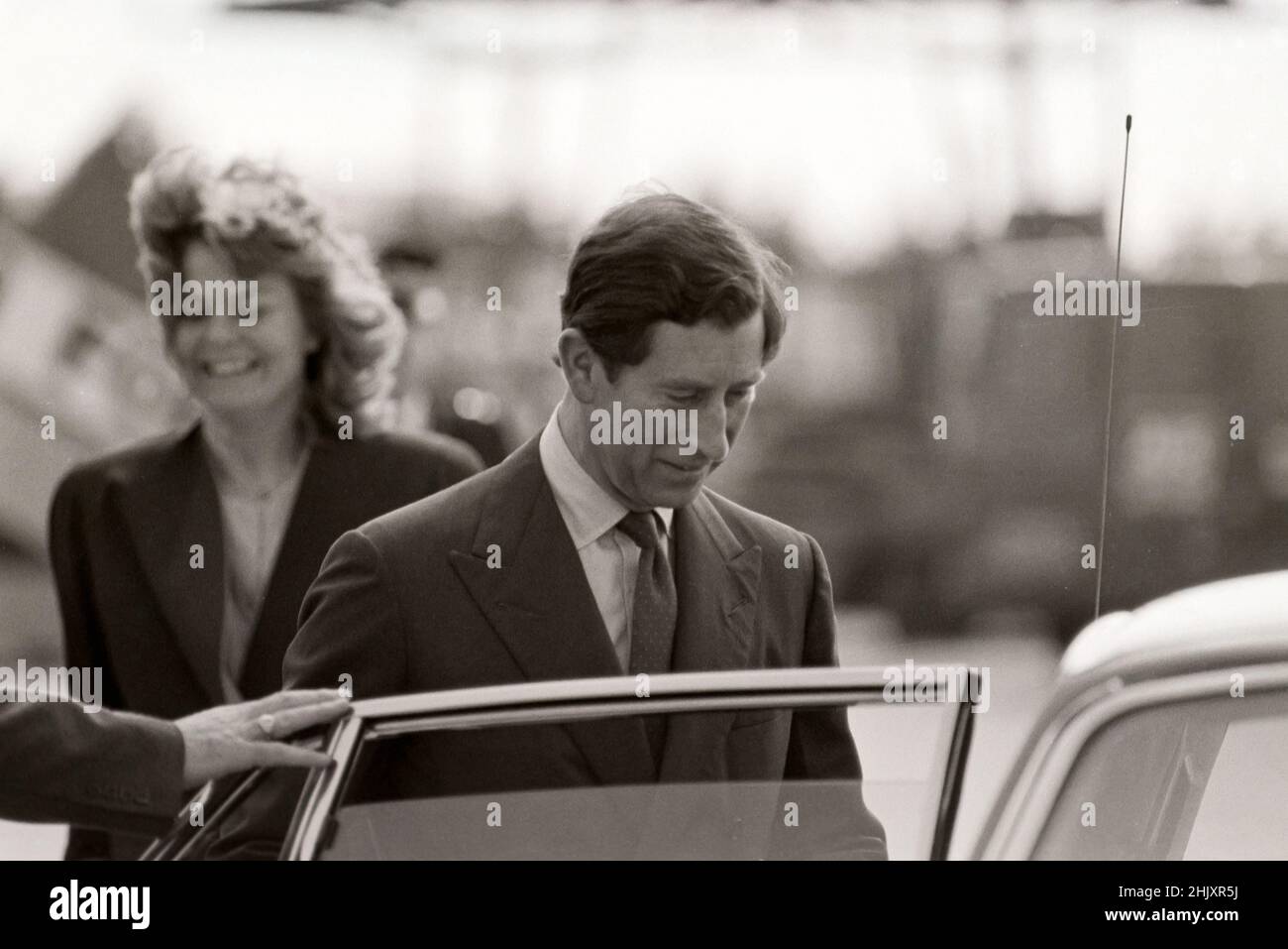 Prince Charles At Heathrow Airport April 1988 With Prince Philip And prince-charles-at-heathrow-airport-april-1988-with-prince-philip-and