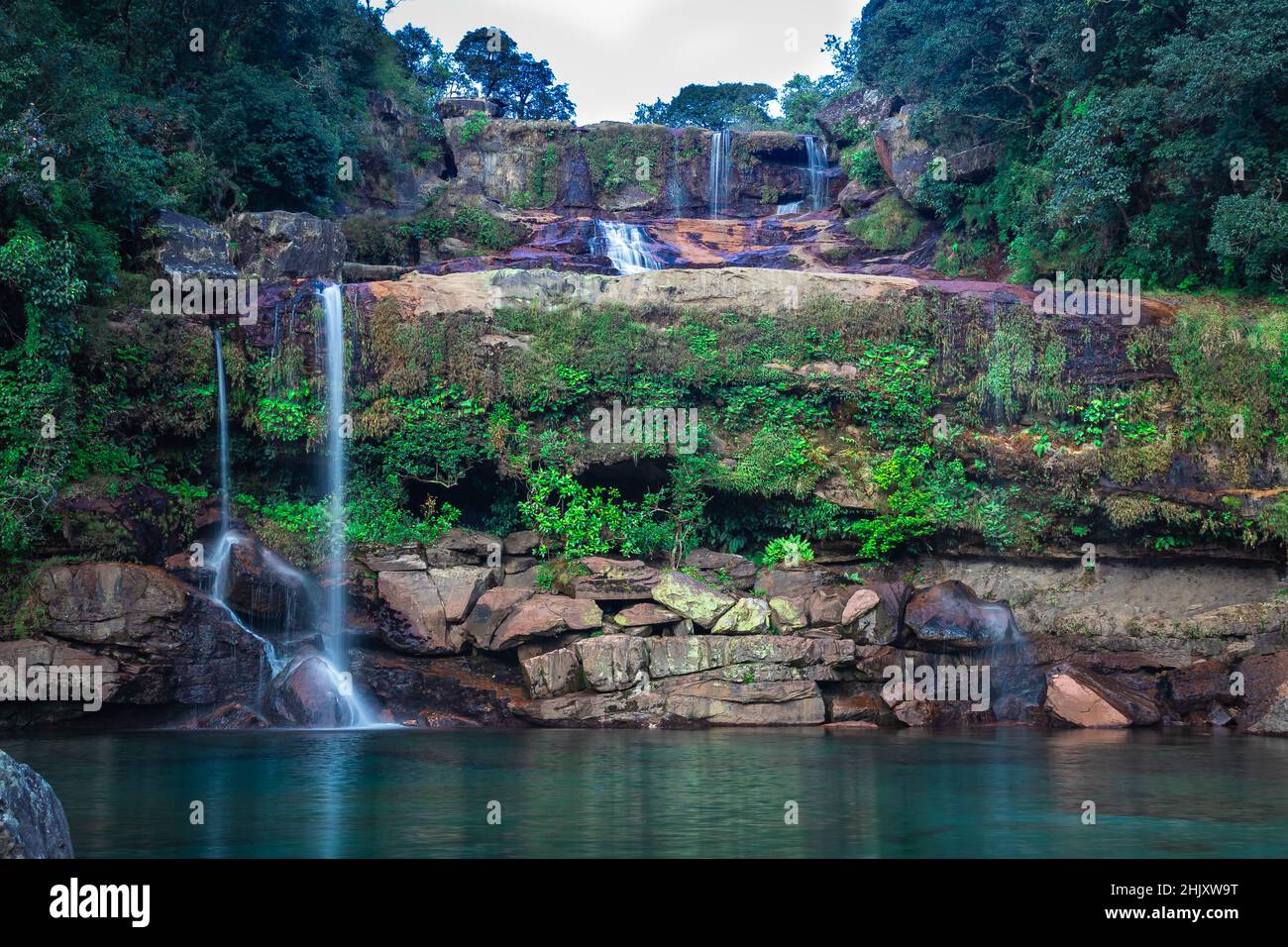 Waterfall scenery wallpaper background hi-res stock photography and images  - Alamy
