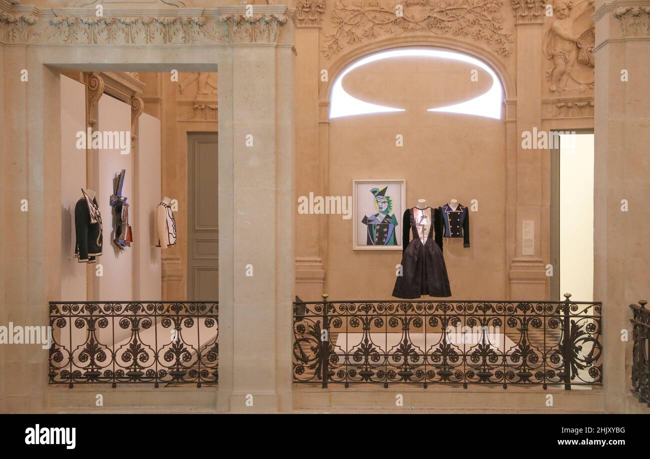 YVES SAINT LAURENT AT MUSEUM  PICASSO-PARIS Stock Photo