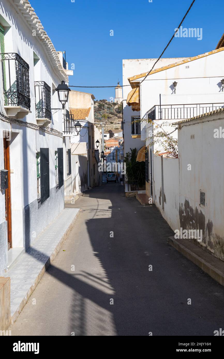 Zurgena Town, Almanzora Valley, Almeria province, Andalucía, Spain Stock Photo