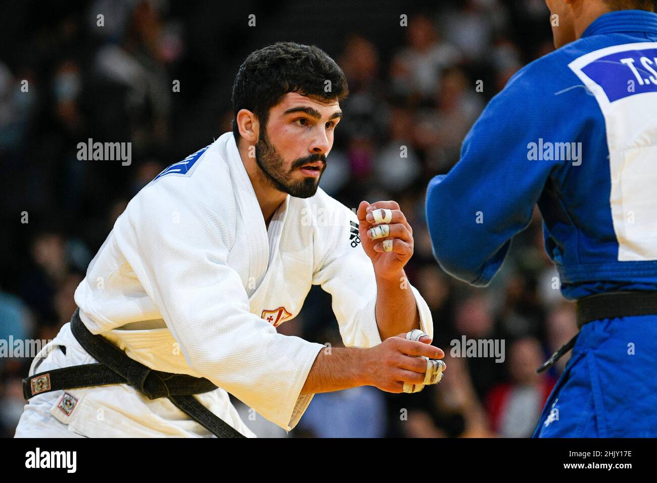 Men -81 kg, Tato GRIGALASHVILI of Georgia Silver medal competes during the Paris Grand Slam 2021, Judo event on October 17, 2021 at AccorHotels Arena Stock Photo